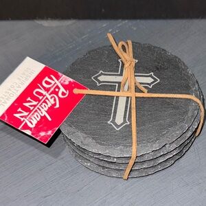 P. Graham Dunn Set of 4 Inspiration Slate Coasters NEW Made in USA